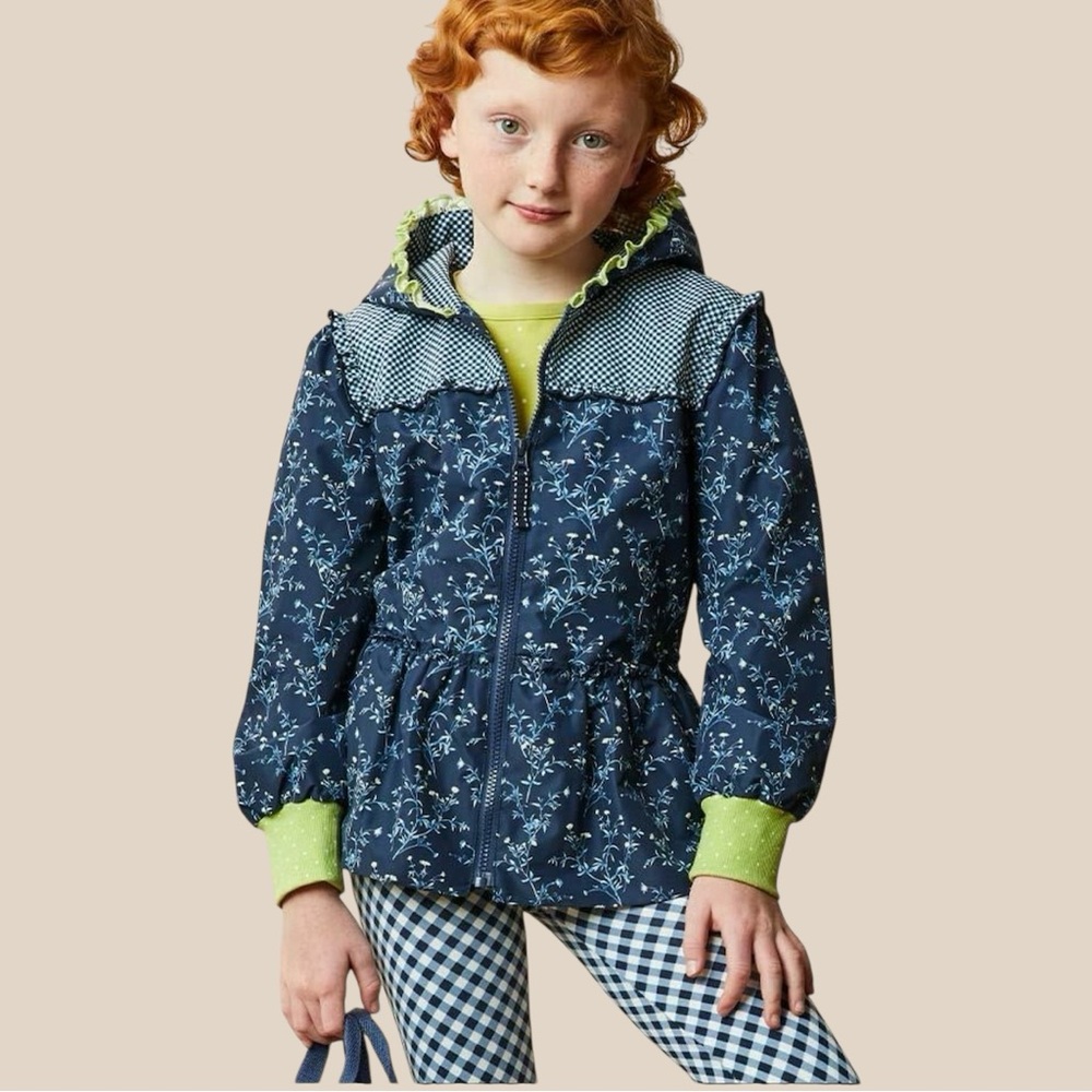 Matilda Jane Enchanted Garden Wildflower Bouquet Blue Floral Spring Jacket Girl